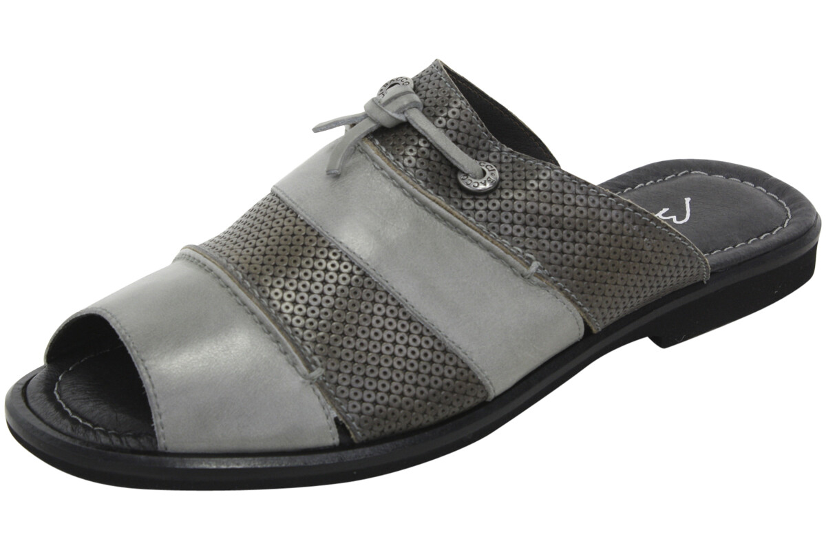 Laguna Grey Slip-On Mule Sandals Shoes 