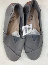 Easy USA S308-M-G Men's Gray Espadrille Slippers US Size 7 M