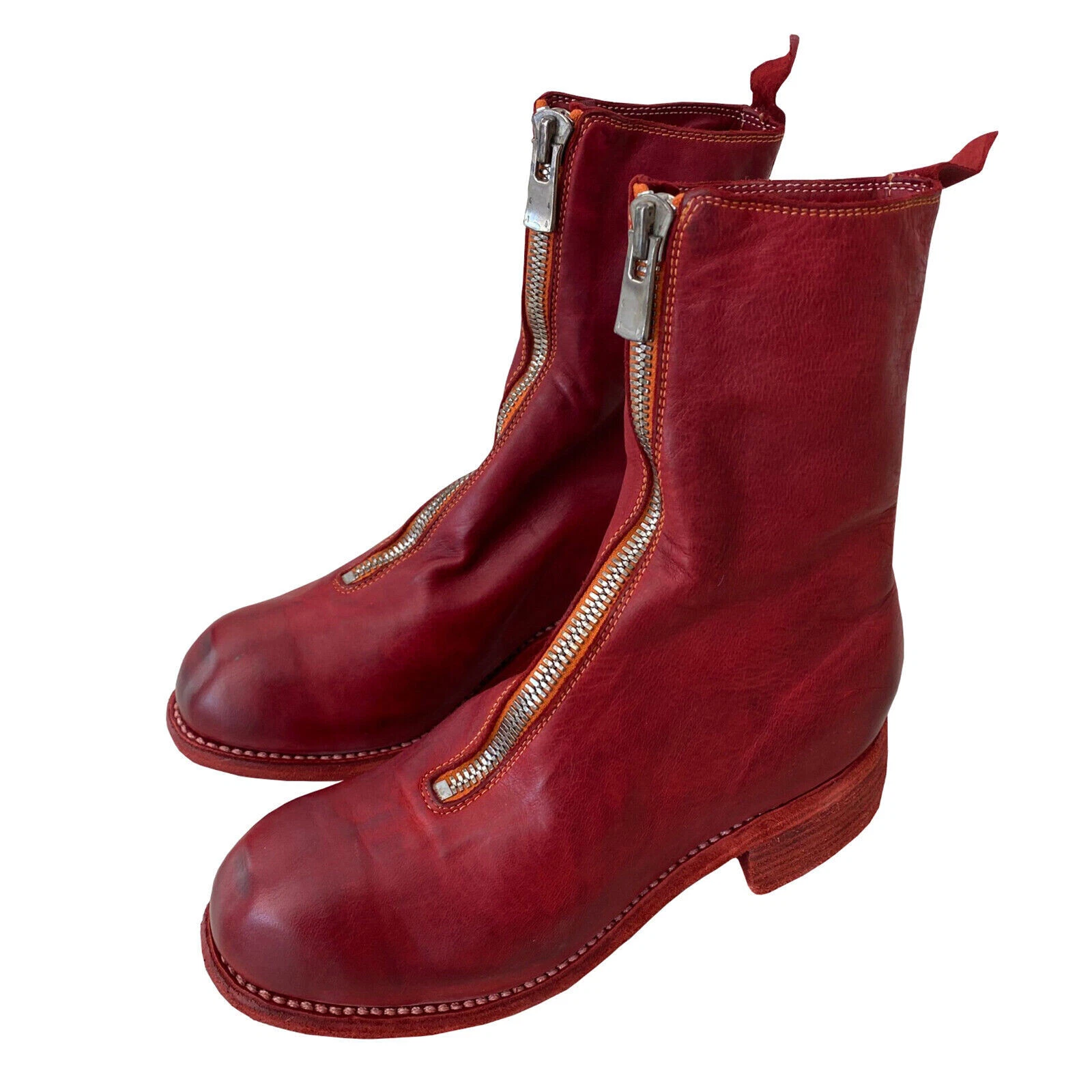 GUIDI (Italy) PL2  Horse Leather  Front Zip  New With Box