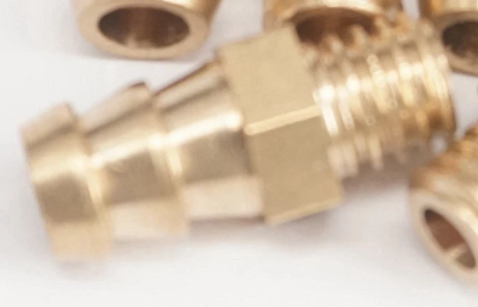 GENERIC 1 M6 Thread To 6mm Hose Barb Tail Male Thread Straight Brass Connector Fitting