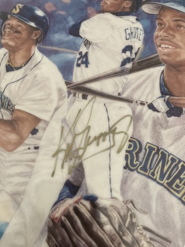 Ken Griffey Jr GOLD SIGNED AUTO Gartlan 10.25" Plate Seattle Thunder RARE /1989 - Picture 3 of 7