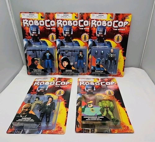 RoboCop The Series  Action Figure Complete Set Toy Island 1994 Sealed   - Picture 1 of 5