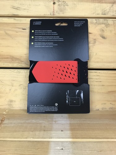 Nike Ventilated Arm Band Unisex Smartphone Case Running Black/Max Orange - Picture 2 of 2