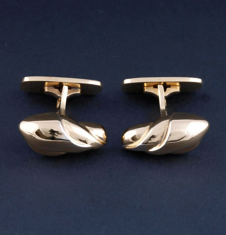 Gemelos de oro de 14 quilates GEORG JENSEN # 870. Ole Kortzau. ¡NUEVO! RARO! Foto 2 de 4