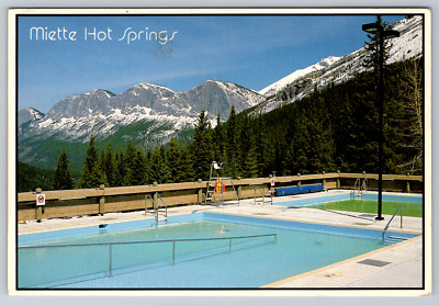 Miette Hot Springs Jasper Park Alberta Canada Scenic Postcard