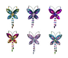 Ganz Crystal Expressions Acrylic Jeweled Butterfly Suncatcher / Ornament - 4"