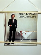 Eric Clapton Money and Cigarettes 1983 Promo Poster 23&rdquo;x23&rdquo; VG Condition VTG
