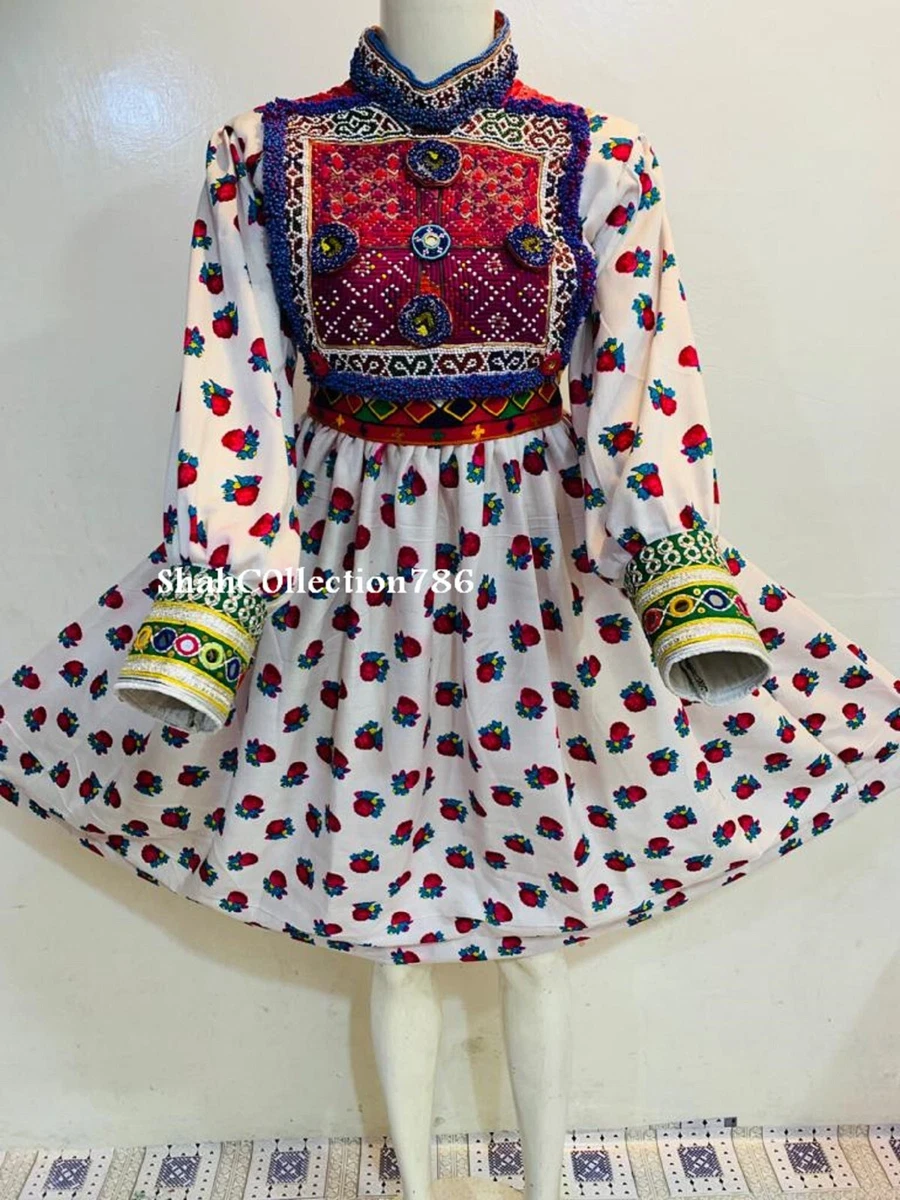 Afghan Dress Handmade Afghan Traditional Beautiful one piece Dress for girls