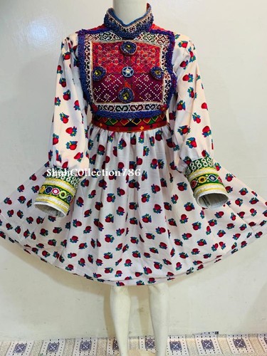 Afghan Dress Handmade Afghan Traditional Beautiful One Piece Dress For Girls Ebay