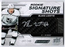 23/24 UPPER DECK ENGRAINED BLAKE LIZOTTE 2019-20 ROOKIE SIGNATURE SHOTS AUTO 249