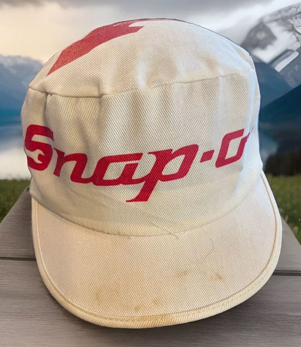 Vintage Snap On Tools Hat Short Brim Folded 1 Painter Cap Vintage Snap On Tools Hat Short Brim Folded 1 Painter Cap