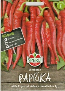Paprika " Lombardo " Peperoni ca.40 PFLANZEN Saatgut, Paprika ca. 40