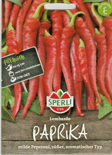 Paprika " Lombardo " Peperoni ca.40 PFLANZEN Saatgut, Paprika ca. 40