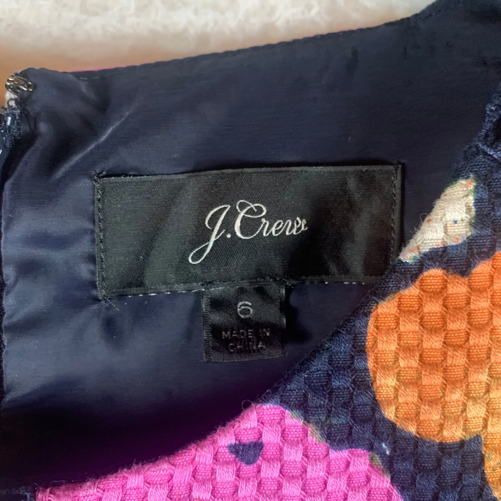 VETEMENTS Abito tubino casual J.Crew donna senza maniche petunia stampa floreale multi taglia 6