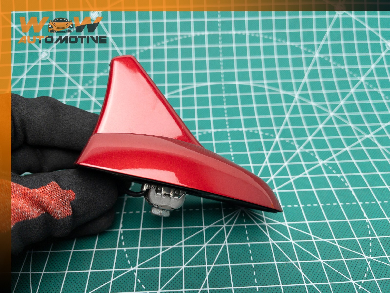 14-16 MASERATI GHIBLI REAR SHARK FIN ANTENNA RED OEM