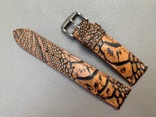 Genuine Real Ostrich skin leather watch strap band 16 17 18 19 20 21 22 23 24mm