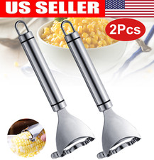 2x Corn Cob Peeler Stainless Steel Thresher Stripper Remover Kitchen Cutter Tool
