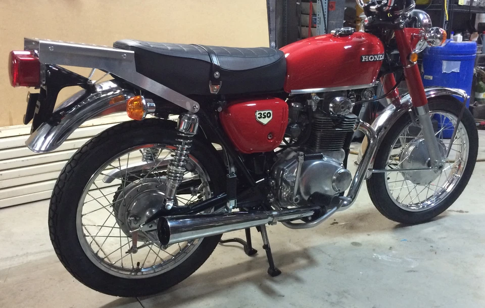 HONDA CB350 CL350 CB450 CL450 CB200 CB175 CA175 ALUMINIUM LUGGAGE RACK - Image 3 of 4