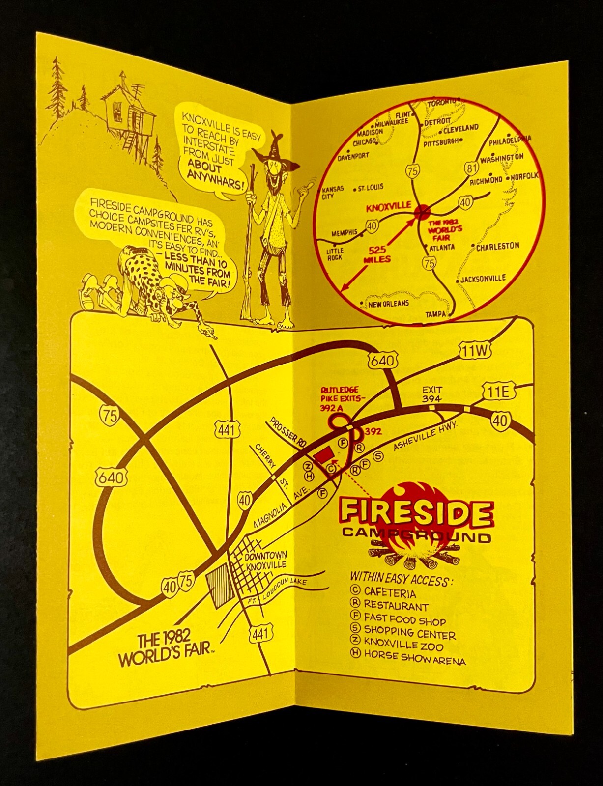 1982 Fireside Campground Knoxville TN World's Fair Vintage Camp Travel