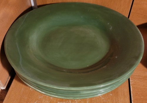 Pottery Barn SAUSALITO MOSS GREEN Dinner plate set of 4, 12", Mexico - Picture 9 of 11