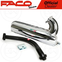 Fa.Co Auspuff Expansions Verchromt Siluro + Sammler FüR Vespa 50 Special L R N