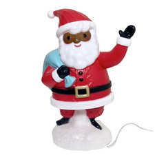 Black Santa Blow Mold Santa Claus 12" Target Wondershop