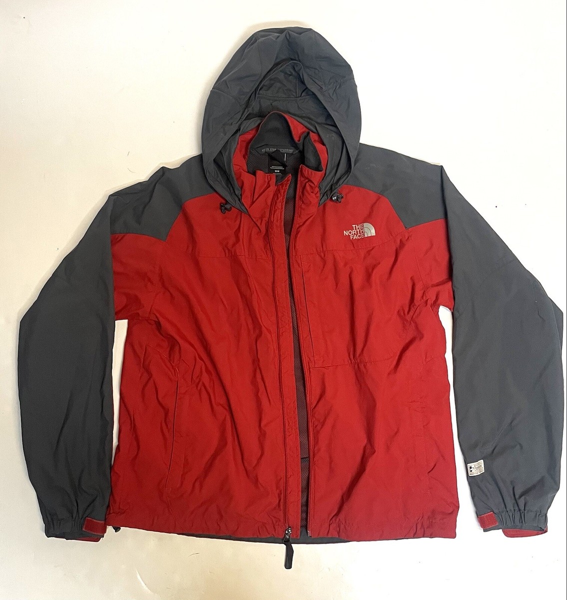 the north face windbreaker Hydrenalite Medium Gray Red | eBay