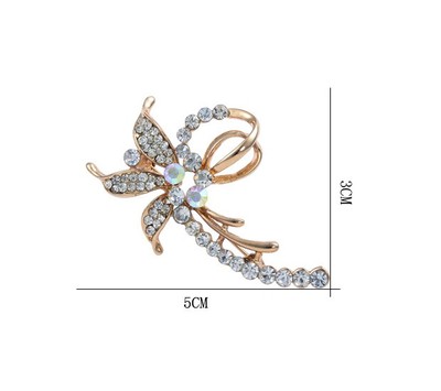 New Design Rose Gold Flower Pin Brooch Rhinestone Crystal Dress Coat Gift  P29 | eBay
