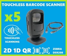 Motorola Symbol DS9208 2D Barcode Scanner, Touchless Scan w/ USB Cable 5-PACK🔥⭐