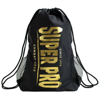 Super Pro Turnbeutel Rucksack stark langlebig vielseitig Schuhsack schwarz