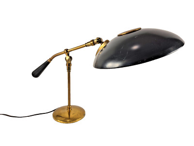 Gerald Thurston Lightolier Mid Century Modern Atomic Saucer Lamp Articulated MCM