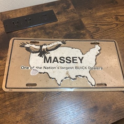 Massey One Of Nation s Largest Buick Dealer Booster License Plate Pittsburgh PA