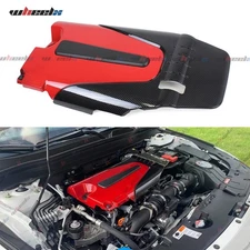 Engine Cover Bonnet Hood Carbon Style for Honda Accord Civic 1.5T 2016-2021 ABS