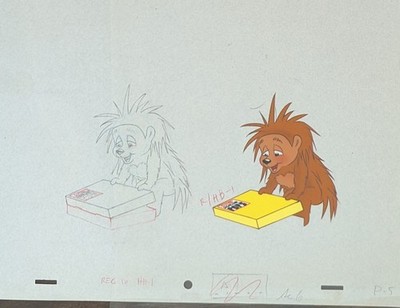 Kellog's Sugar Pops Production Animation Cel w/drawing