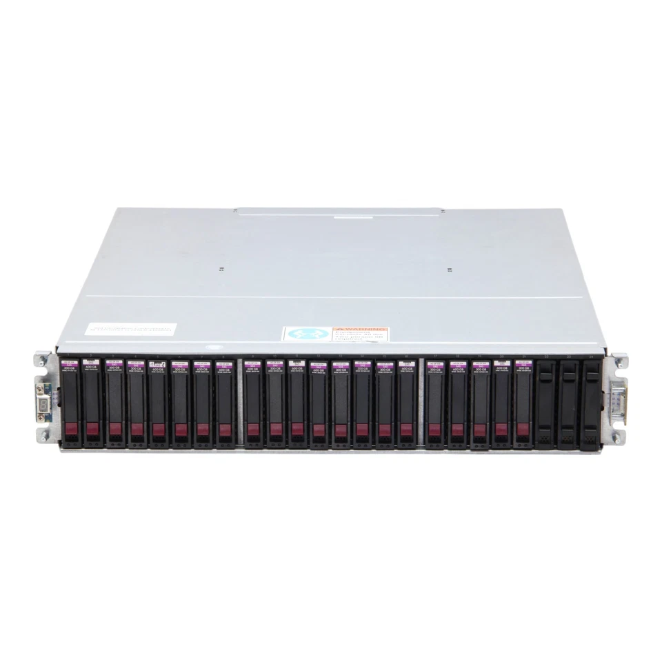 HP StorageWorks P2000 2x AW592B SAS 6Gb/s Red. PSU 24x SFF Disk Array - Bild 2 von 4