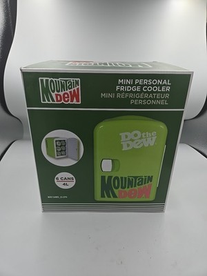Mountain Dew MIS134MD, Mini Portable Compact Personal Fridge Cooler, 4 Liter ...
