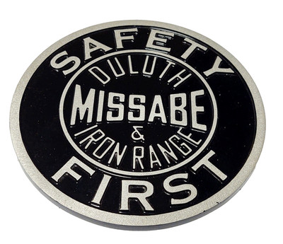   Cast Aluminum DM&IR ''MISSABE'' Railroad Engine Sign Plate Plaque Emblem