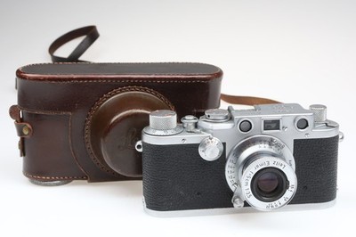 Leica IIIF black dial Kamera Camera Elmar 50mm f3.5 Objektiv Leitz 99217 top ...