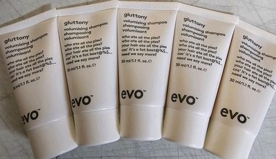 EVO Gluttony Volumising Shampoo 1.1 oz - PACK OF 5