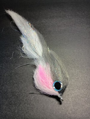 10'' Weedless Jointed Tandem Hooks Swim Fly Peacock Bass Muskie Pike Stripers 