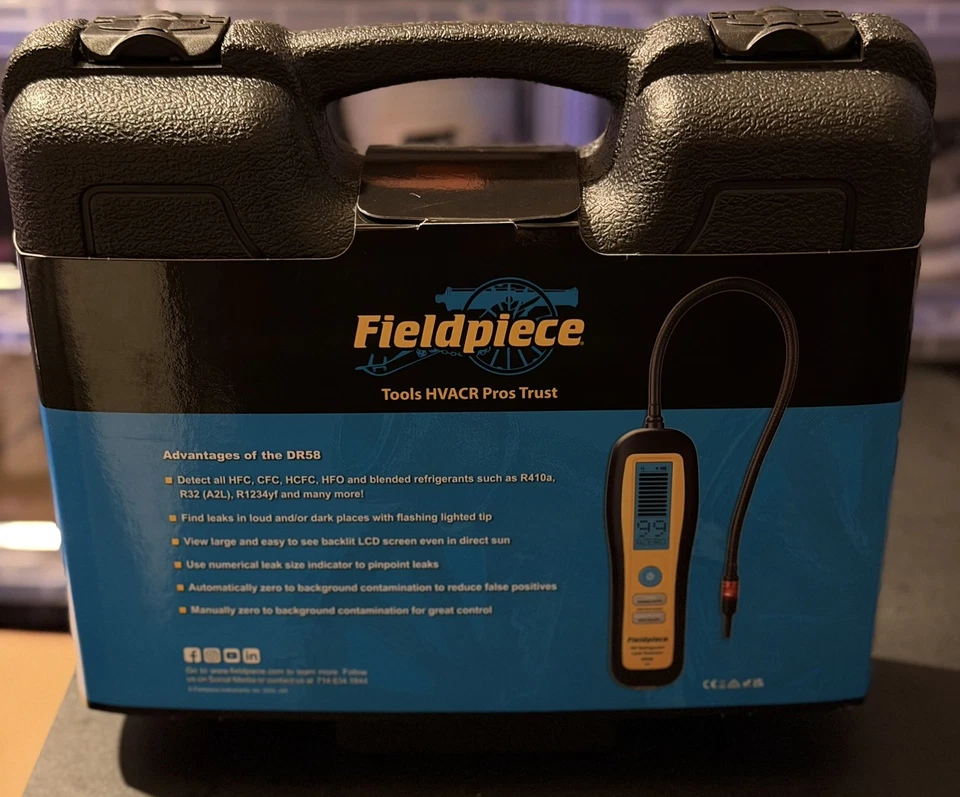 Fieldpiece DR58 Refrigerant Leak Detector  - Image 3 of 4