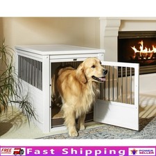 ECOFLEX Dog Crate End Table Durable Stylish Pet Home Secure Lockable Easy Clean