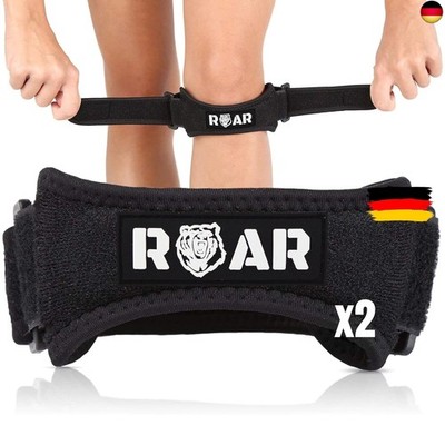 Roar  2x Patella Kniebandage Patellasehne, Patella Band, Patella Bandage Knie 