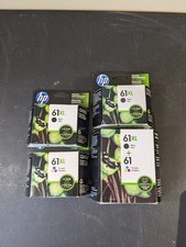 HP 61XL Black and Color Combo Ink Cartridges Set Genuine in Box EXP. 2017