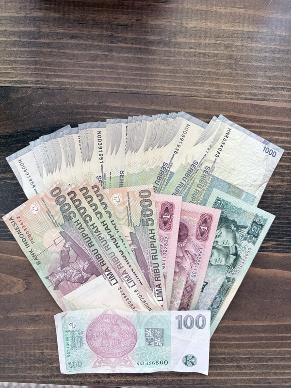 95 INDONESIA, CZECK  and PEOPLE REPUBLIC OF CHINA CURRENCY