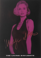 Maryam D'Abo oryginalny. Autograf 10x15 JAMES BOND GIRL 007 LIVING DAYLIGHTS