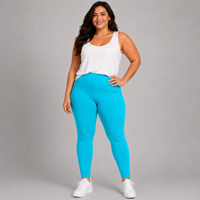 ROCKTHOSECURVES DAMEN DAMEN HIGH WAIST LEGGINGS ÜBERGRÖSSE SUPER STRETCHIG