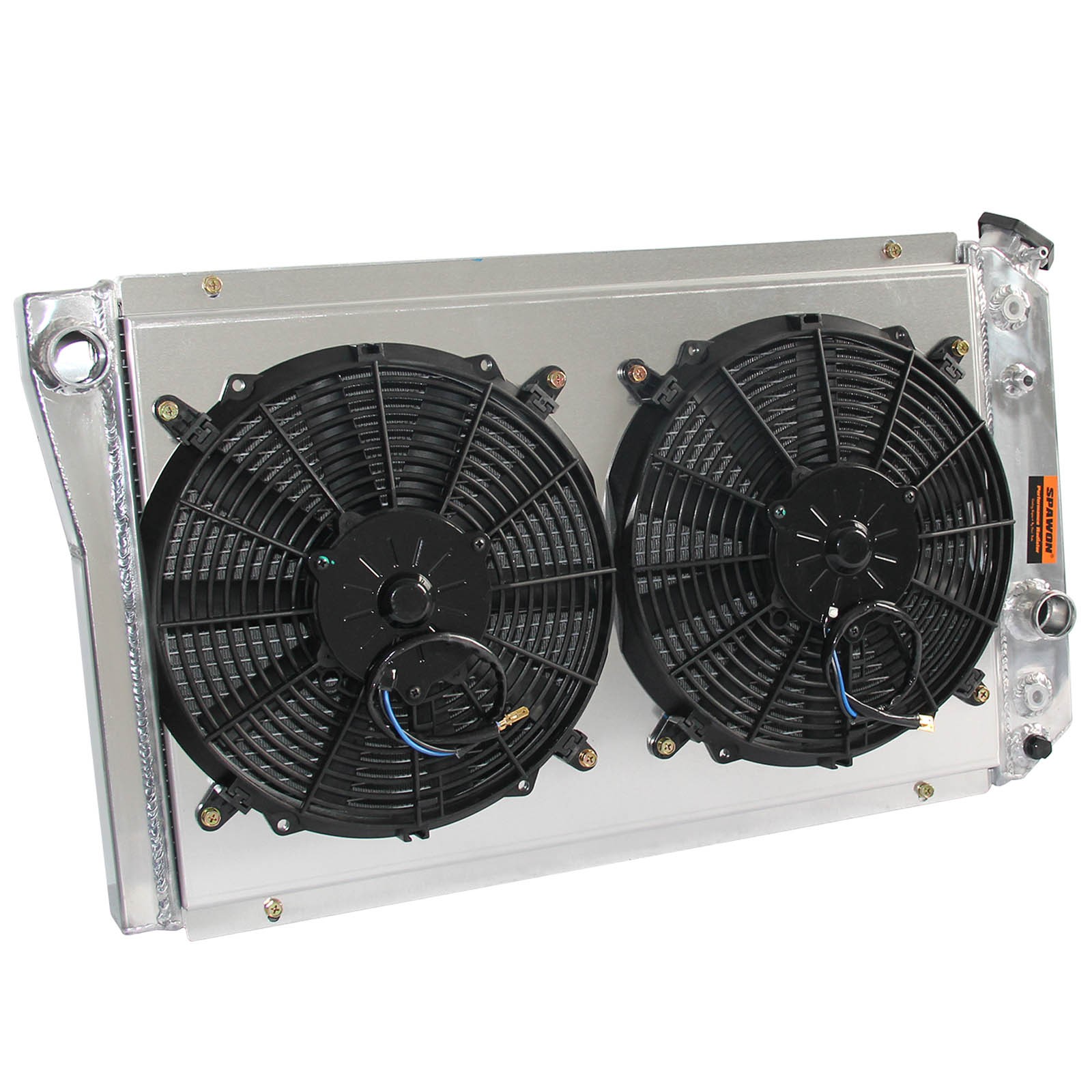 Fan shroud Radiator For Chevrolet Corvette ZR-1 V8 5.7L 1984-1990 3Row AT SPAWON