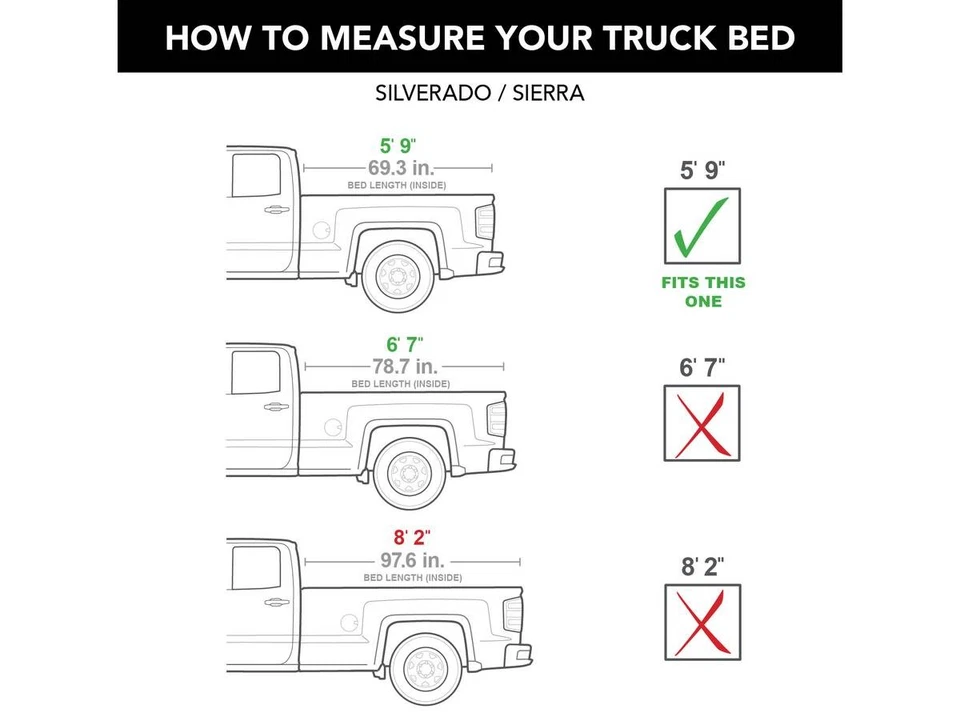 Truxedo Pro X15 Soft Roll Up Tonneau Fits 2007-2013 Silverado/Sierra NB 5'8" Bed — 第 2/4 张图片