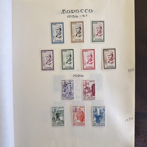 Francobolli marocchini libretto di 75 francobolli con cerniera in perfette condizioni anni 1956-1963 - Foto 2 di 10